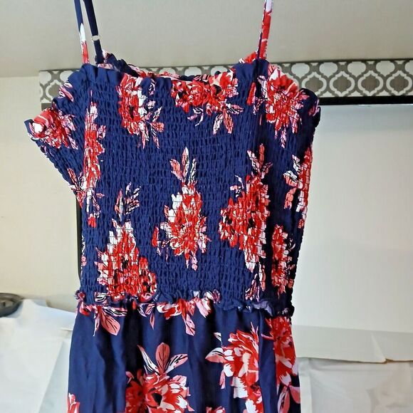 Pacific Vibes Long Minimalist Dress with Slits on Both Sides. XL 100% Rayon. - Picture 3 of 9